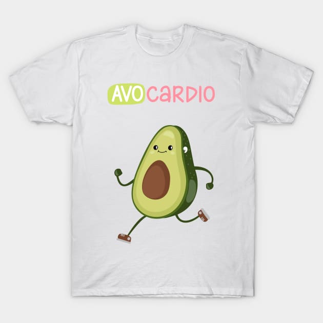 Avocardio funny fitness design T-Shirt by Stoiceveryday